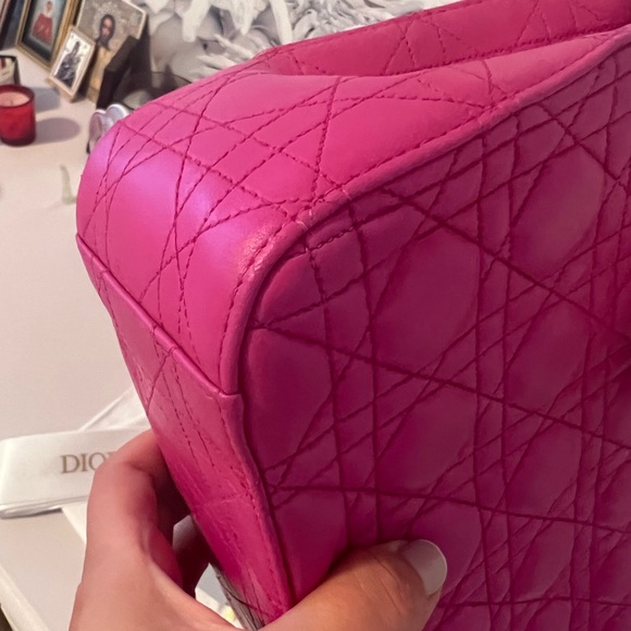Christian Dior Fuchsia Cannage Quilted Lambskin Leather Miss Dior - Picture 12 of 15